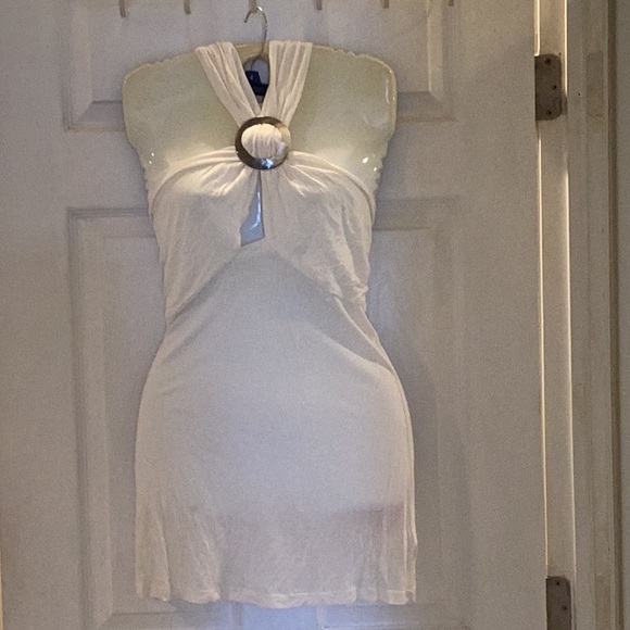 Tops - Cream Crossover Buckle Top